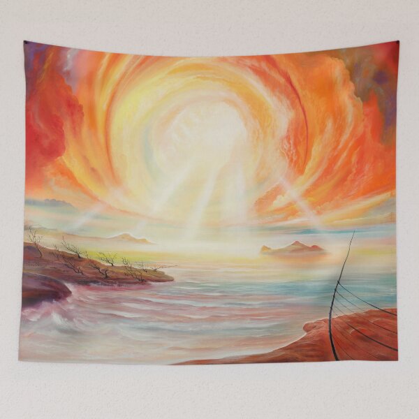 Item preview, Light Quintet - a picture with rays of light in a cloud spiral designed and sold by art paintings.