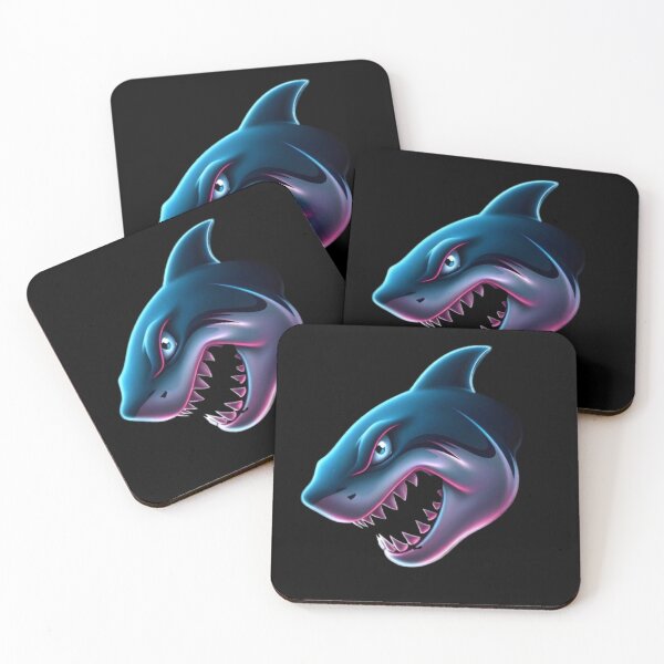 Item preview, shark Neon Fierce – Glowing Big shark  designed and sold by StudioNeon.
