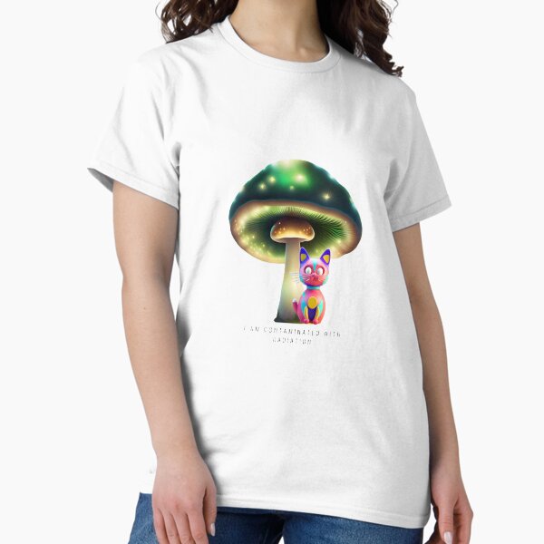 Artikel-Vorschau von Mit Strahlung kontaminierte Katze T-Shirt, designt und verkauft von DnimReveN.