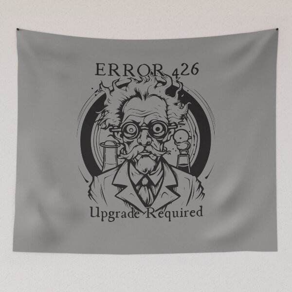 Item preview, Mad scientist, scientist, Error 426, Error designed and sold by GOLDENGARDENART.