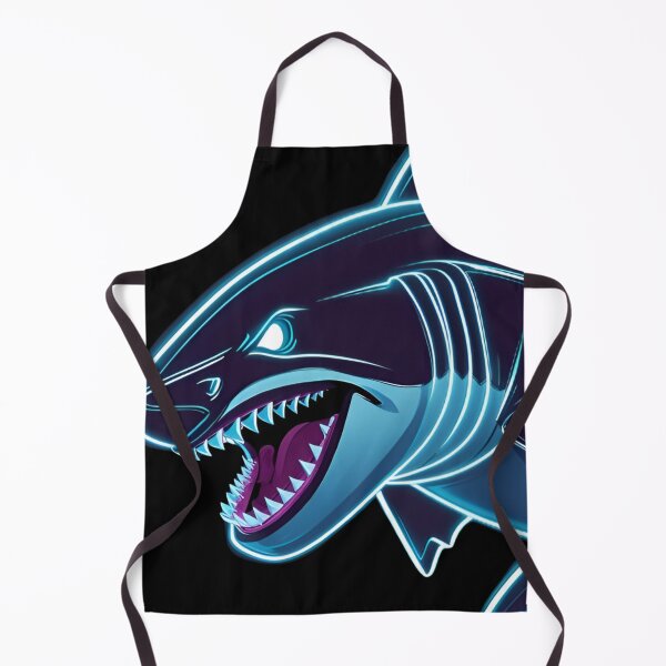 Item preview, Fierce Neon Shark - Minimalist Glowing Art designed and sold by StudioNeon.