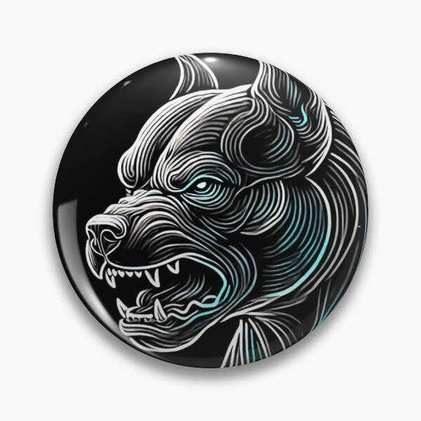 Item preview, Pitbull Fierce Neon  - Minimalist Glowing Art designed and sold by StudioNeon.