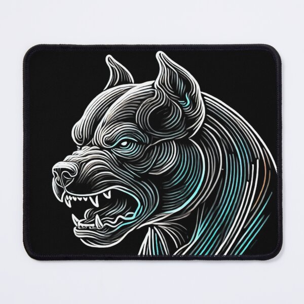 Item preview, Pitbull Fierce Neon  - Minimalist Glowing Art designed and sold by StudioNeon.
