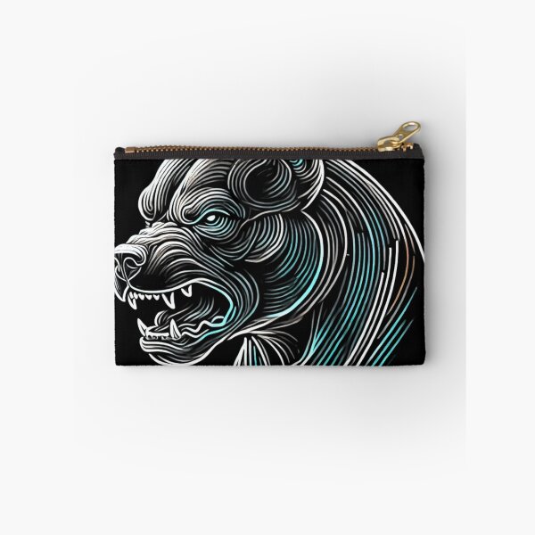 Item preview, Pitbull Fierce Neon  - Minimalist Glowing Art designed and sold by StudioNeon.
