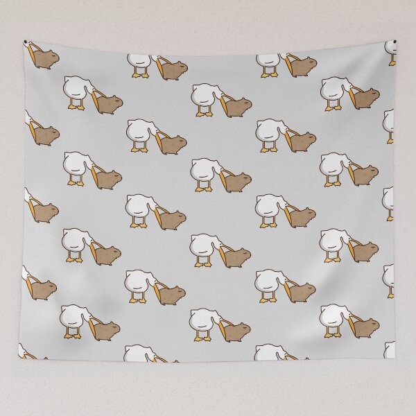 Item preview, Hilarious Capybara & Duck Fight – Cute and Funny Design designed and sold by Creative Spark.