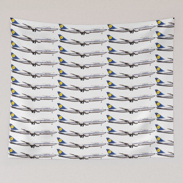 Item preview, Luft Airlines 747 Illustration designed and sold by AddiK-Art.
