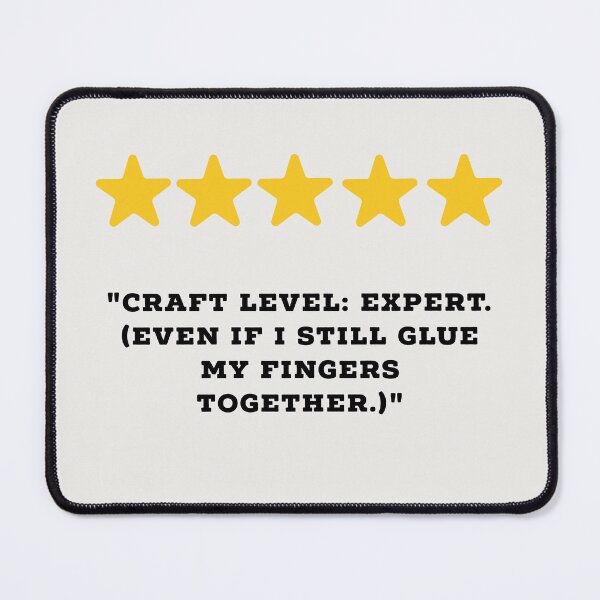 Item preview, DIY Crafter/DIY lover Reviews Funny 5 Star Review #1 designed and sold by Jollys-ArtShop.