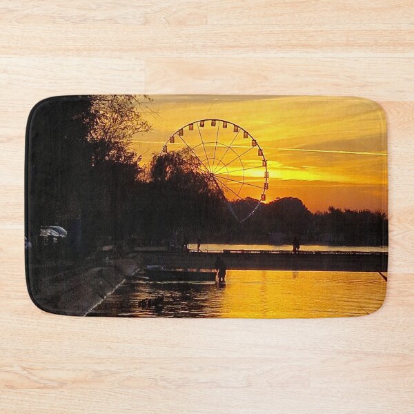 Item preview, Sunset and Ferris Wheel at Siófok, Lake Balaton designed and sold by Gaboro.