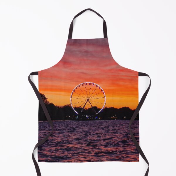 Item preview, Sunset and Illuminated Ferris Wheel in Siofok, Balaton designed and sold by Gaboro.