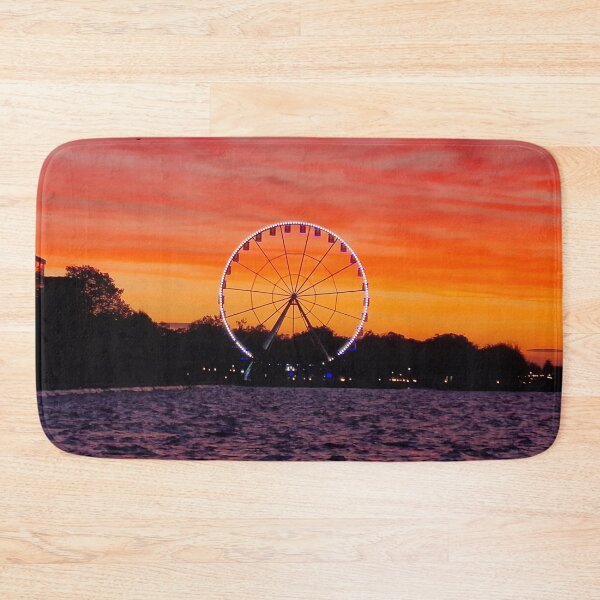 Item preview, Sunset and Illuminated Ferris Wheel in Siofok, Balaton designed and sold by Gaboro.