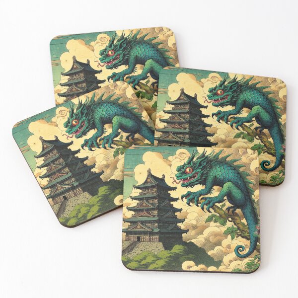 Item preview, Castles and Chameleon in Japan designed and sold by EvardeanPlus.