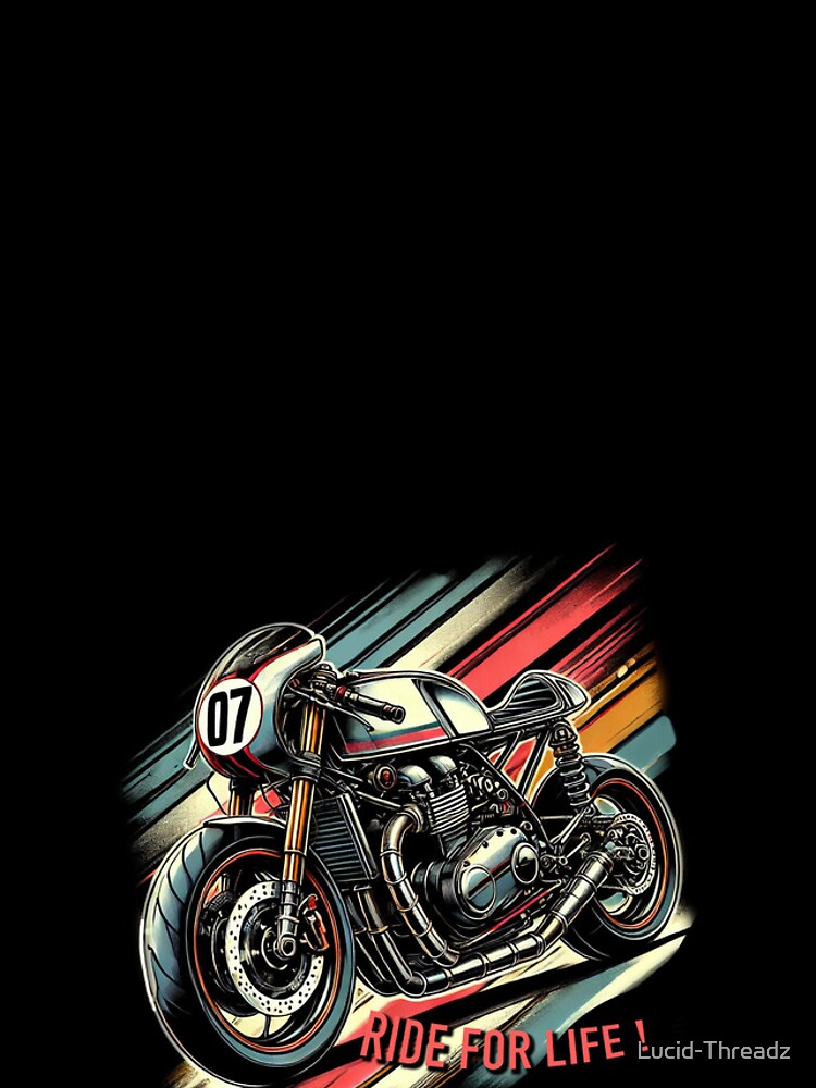 Thumbnail 5 of 5, iPhone Case, Cafe Racer Motorcycle Ride For Life designed and sold by Lucid-Threadz.