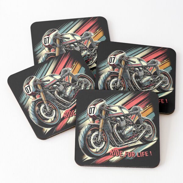 Item preview, Cafe Racer Motorcycle Ride For Life designed and sold by Lucid-Threadz.