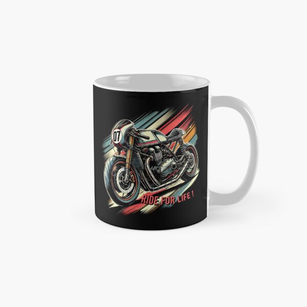 Item preview, Cafe Racer Motorcycle Ride For Life designed and sold by Lucid-Threadz.