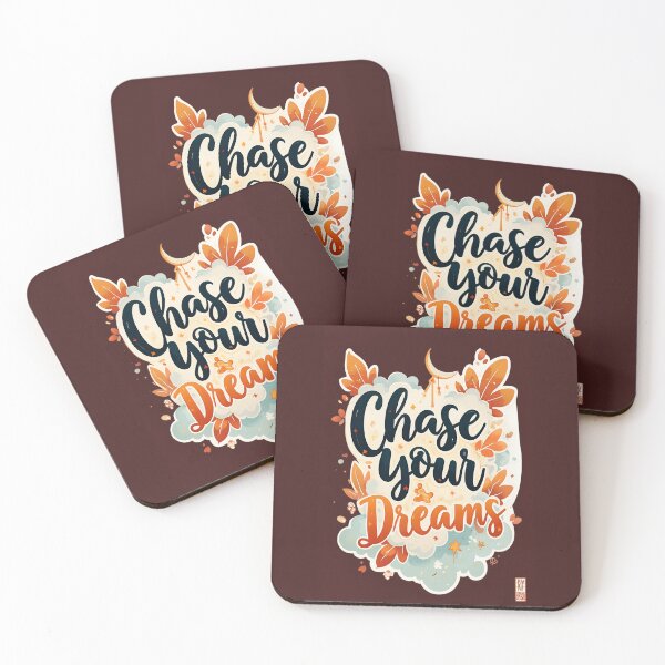 Item preview, Inspirational "Chase Your Dreams" Motivational Quote Design designed and sold by Thread-Verse.