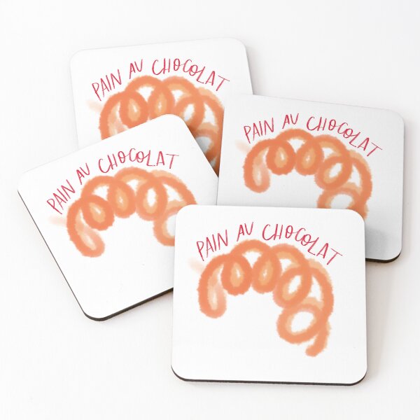 Item preview, pain au chocolate designed and sold by Pretty Postcards.