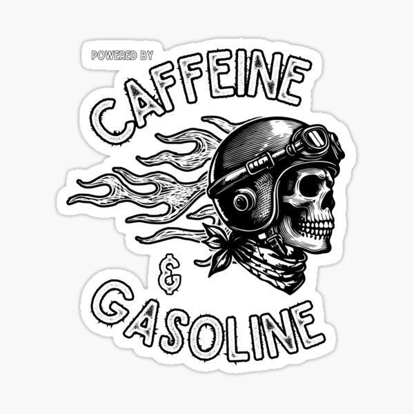 Item preview, Powered by Coffe and Gasoline designed and sold by ARTENALIUM.