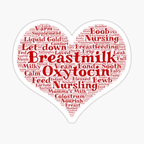 Item preview, Breastfeeding Mom Words Heart designed and sold by The Yigosflower.