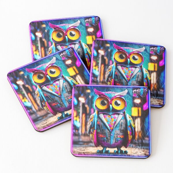 Item preview, Graffiti style wise owl designed and sold by Drone-tees.