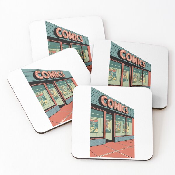 Item preview, Retro Comic Book Shopfront – Vintage Minimalist Design designed and sold by OldSchoolRetro.