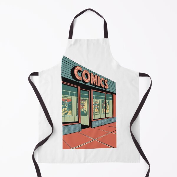 Item preview, Retro Comic Book Shopfront – Vintage Minimalist Design designed and sold by OldSchoolRetro.