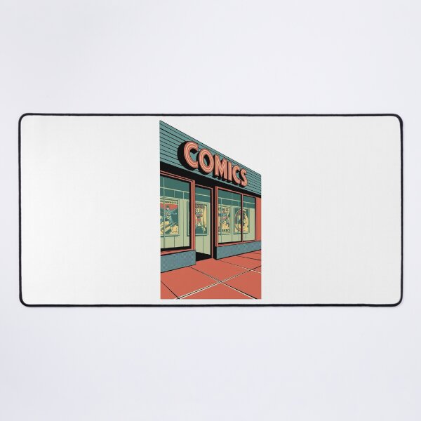 Item preview, Retro Comic Book Shopfront – Vintage Minimalist Design designed and sold by OldSchoolRetro.
