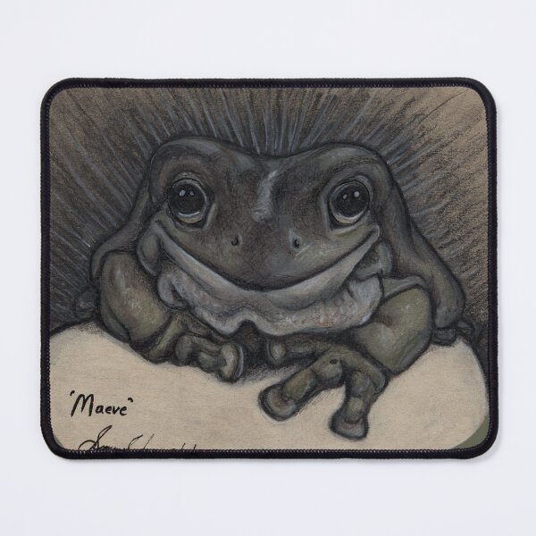 Item preview, Maeve the Frog Fine Art Print designed and sold by dumplingdepot.