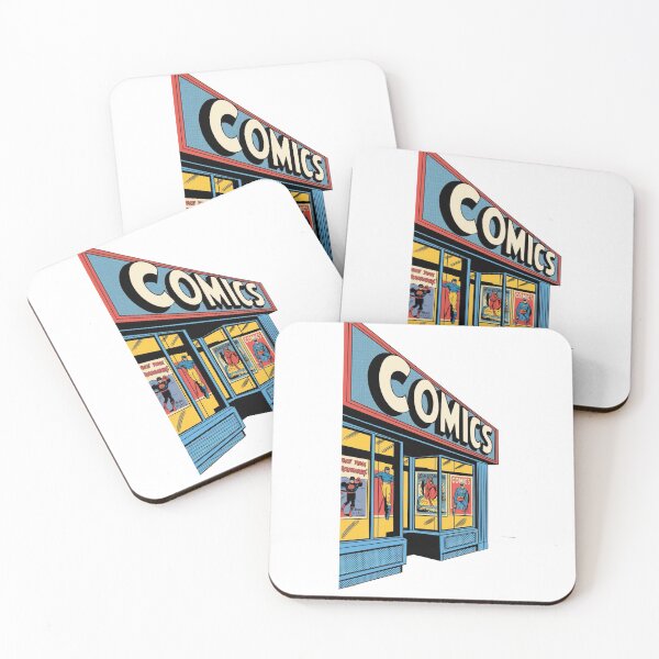 Item preview, Retro Comic Book Shopfront – Vintage Minimalist Design designed and sold by OldSchoolRetro.