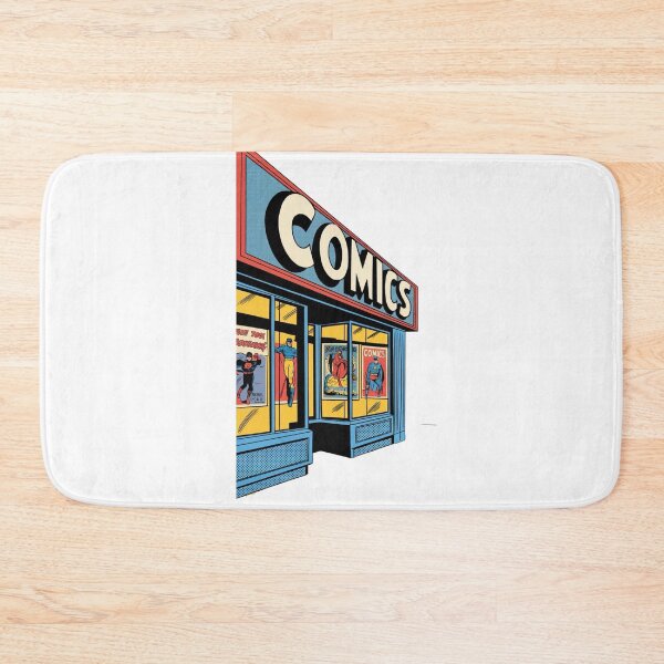 Item preview, Retro Comic Book Shopfront – Vintage Minimalist Design designed and sold by OldSchoolRetro.
