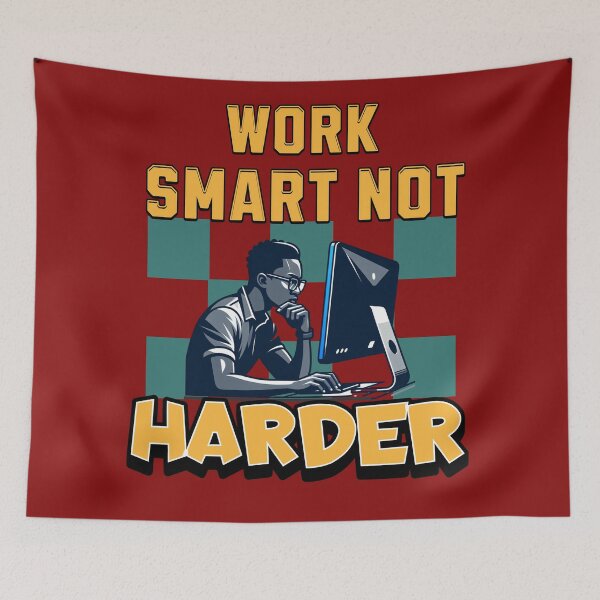 Item preview, WORK SMART NOT HARDER designed and sold by freshwear design.