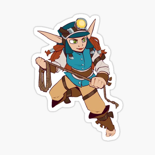 Item preview, Jak and Daxter Geologist Sticker designed and sold by WatchrsWorkshop.