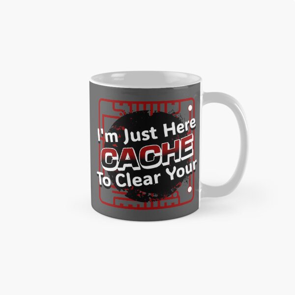 Item preview, Funny Tech // Clear Cache Red designed and sold by 3rd Eye Perceptions.