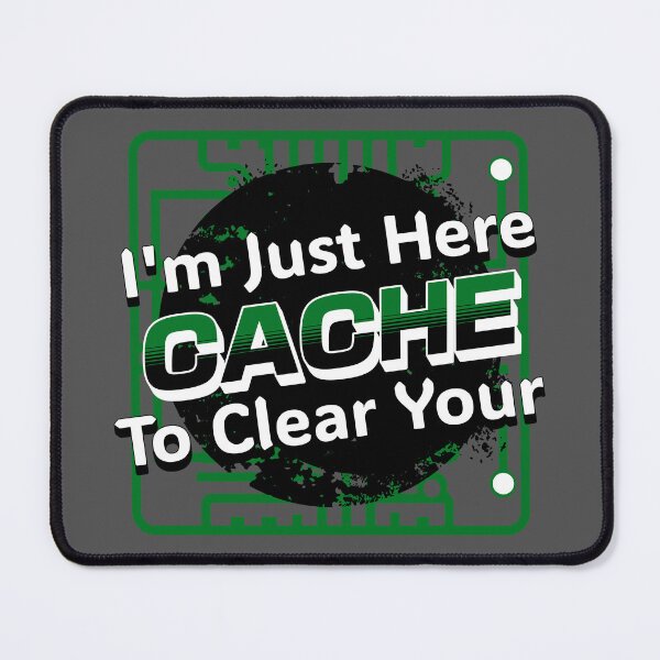 Item preview, Funny Tech // Clear Cache Green designed and sold by 3rd Eye Perceptions.