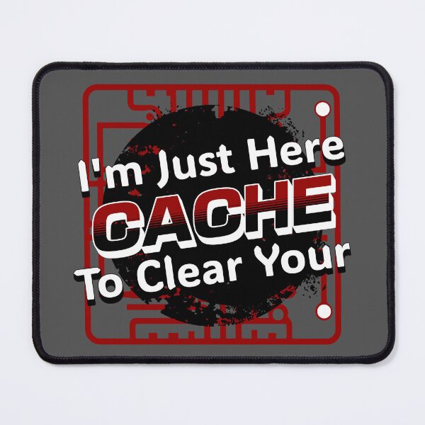 Item preview, Funny Tech // Clear Cache Red designed and sold by 3rd Eye Perceptions.