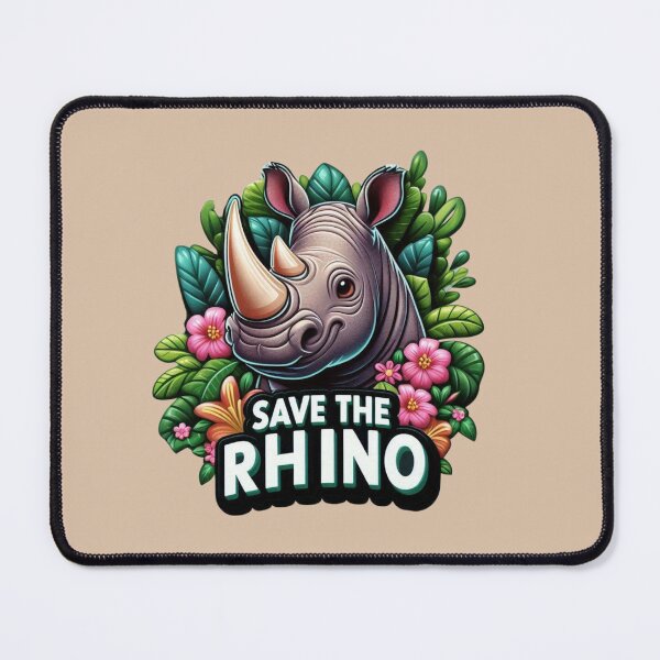 Item preview, Save The Rhino designed and sold by Myra365Art.