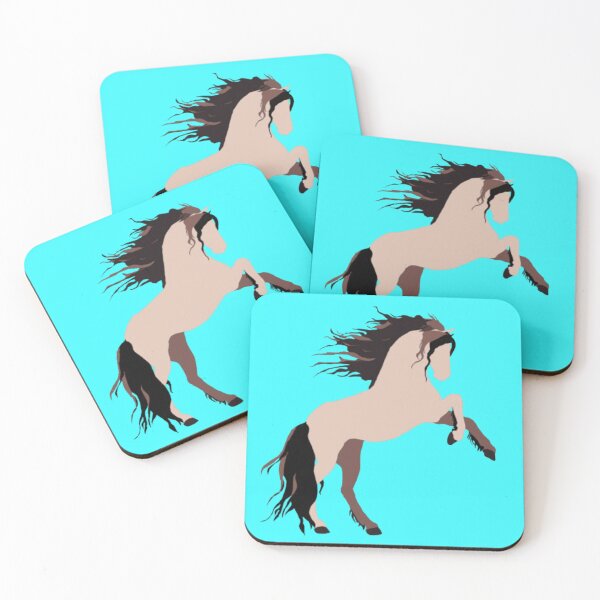 Item preview, Wild Horse Vector- Teal designed and sold by doodlearts7.