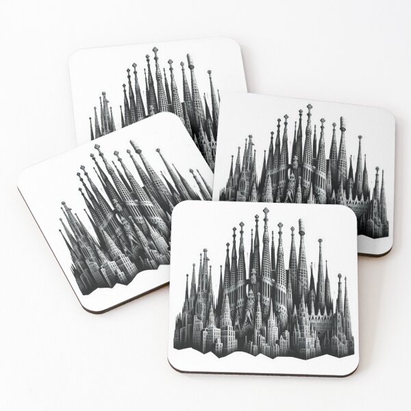 Item preview, Gothic Barcelona Sticker  Premium Cool Trendy Best Gift designed and sold by Imaginarium of Chaos falcon88 .