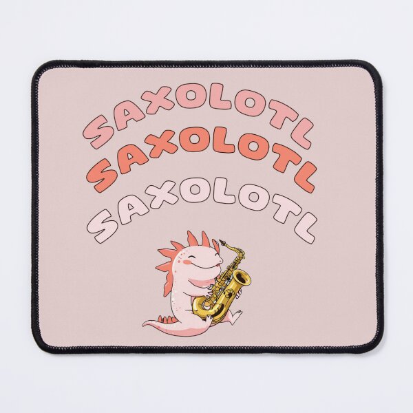 Item preview, "Saxolotl – The Cutest Kawaii Axolotl Jamming Out! designed and sold by La Loca.