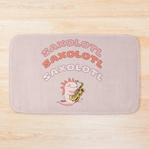 Item preview, "Saxolotl – The Cutest Kawaii Axolotl Jamming Out! designed and sold by La Loca.