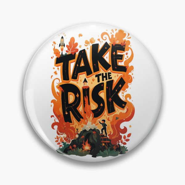 Item preview, "Take The Risk" Bold Motivational Quote Design designed and sold by Thread-Verse.