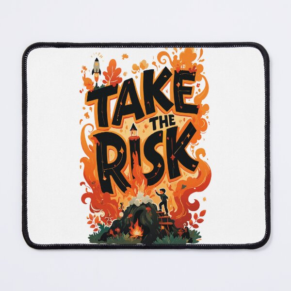 Item preview, "Take The Risk" Bold Motivational Quote Design designed and sold by Thread-Verse.