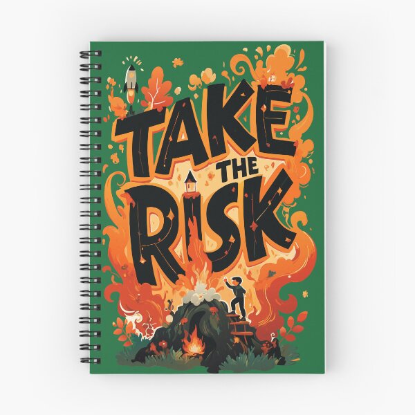 Item preview, "Take The Risk" Bold Motivational Quote Design designed and sold by Thread-Verse.
