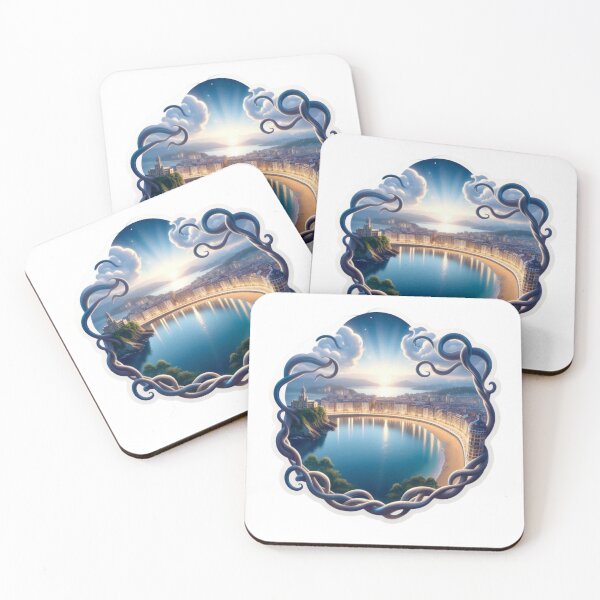 Item preview, Ethereal San Sebastián Sticker  Premium Cool Trendy Best Gift designed and sold by Imaginarium of Chaos falcon88 .