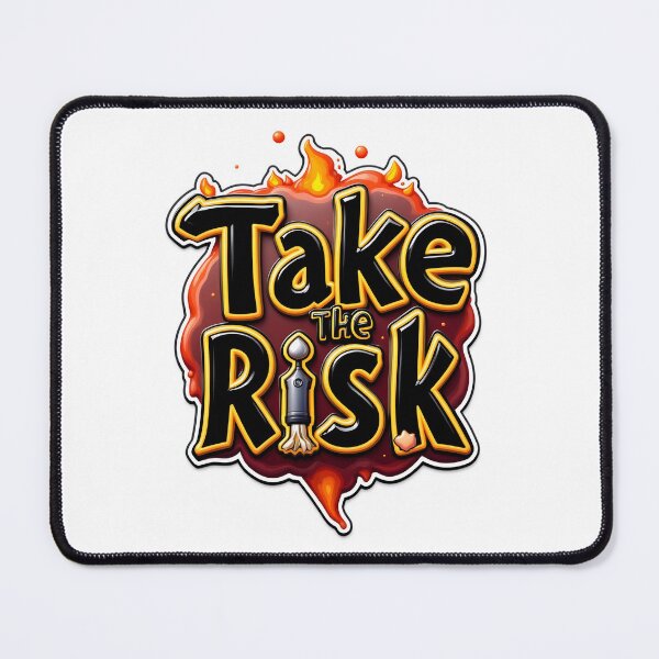 Item preview, "Take The Risk" Bold Motivational Quote sticker designed and sold by Thread-Verse.