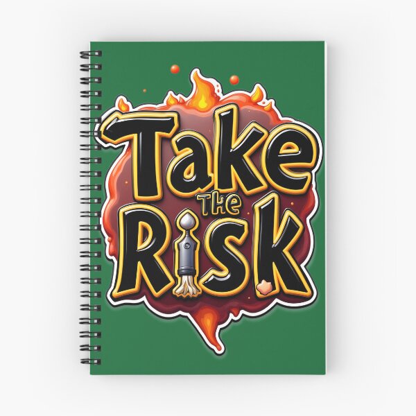 Item preview, "Take The Risk" Bold Motivational Quote sticker designed and sold by Thread-Verse.