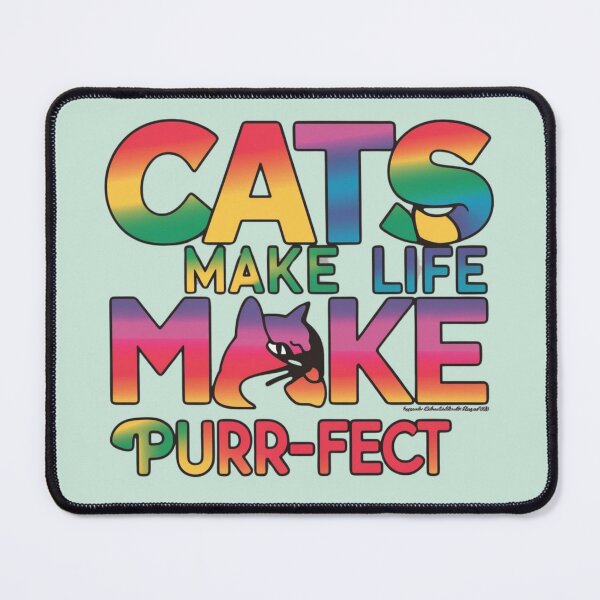 Item preview, Cats Make Life Purr-fect T-Shirt – The Ultimate Tee for Cat Lovers! ?/CatLover,PurrfectLife, MeowMagic, FelineFine, CatMomLife, PawsomeLove, designed and sold by NinaCreator.