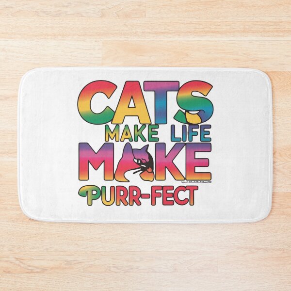 Item preview, Cats Make Life Purr-fect T-Shirt – The Ultimate Tee for Cat Lovers! ?/CatLover,PurrfectLife, MeowMagic, FelineFine, CatMomLife, PawsomeLove,  designed and sold by NinaCreator.