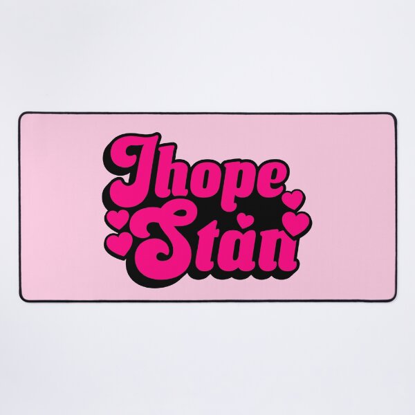 Artikelvorschau, BTS Bangtan Jhope Stan rosa Typografie Text Morcaworks entworfen und verkauft von Morcawork.