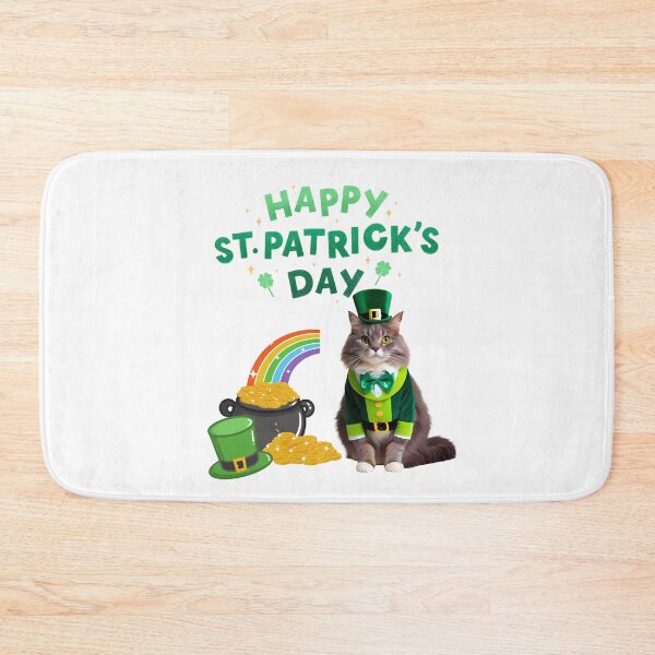 Item preview, Lucky Domestic American Longhair Cat – St. Patrick’s Day Leprechaun designed and sold by Fredster1966.