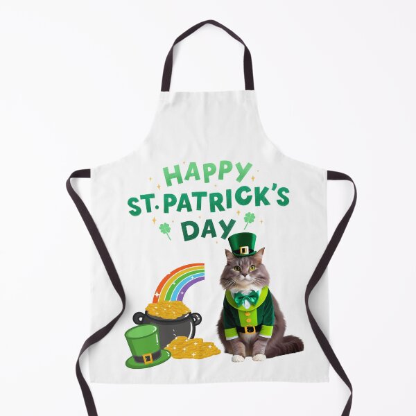 Item preview, Lucky Domestic American Longhair Cat – St. Patrick’s Day Leprechaun designed and sold by Fredster1966.